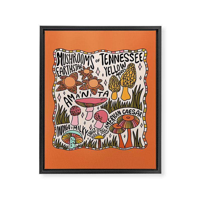 Mushrooms of Tennessee Framed Canvas Print Gallery Image 8