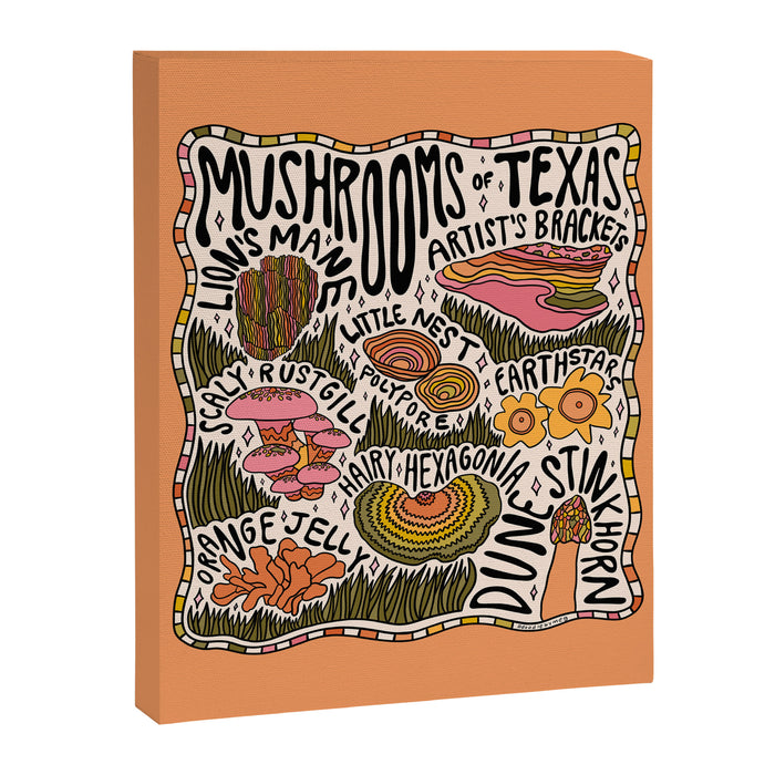 Mushrooms of Texas Canvas Print Gallery Image 1