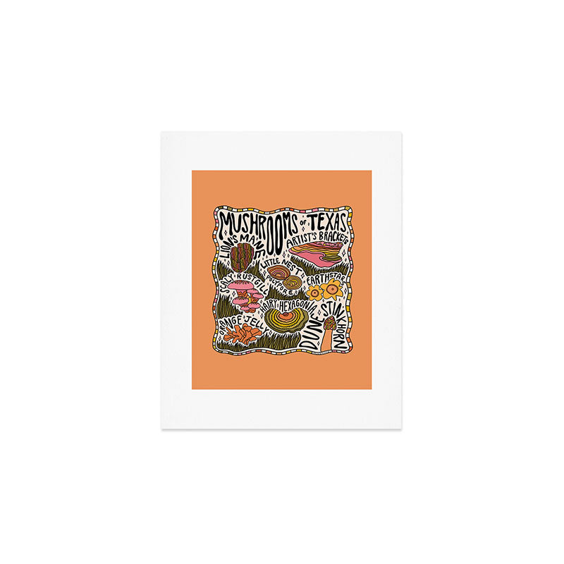 Mushrooms of Texas Art Print Gallery Image 1
