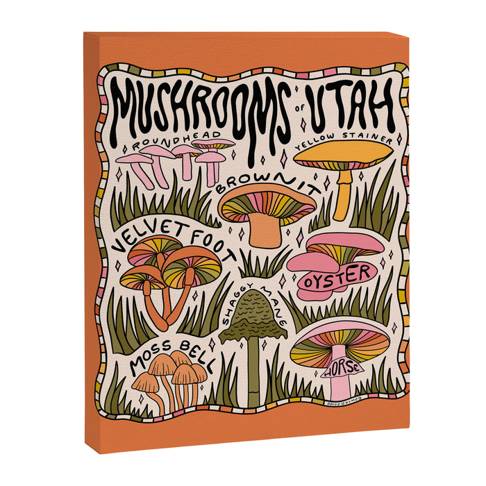 Mushrooms of Utah Canvas Print Gallery Image 1