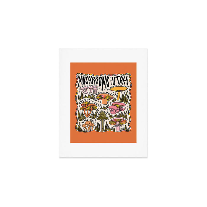 Mushrooms of Utah Art Print Gallery Image 1