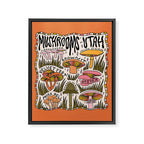 Mushrooms of Utah Framed Canvas Print Gallery Image 8