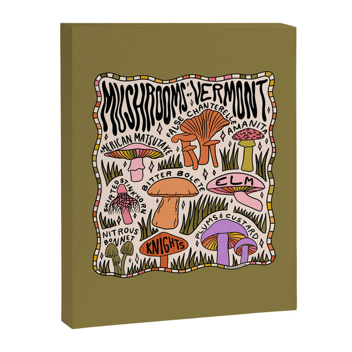Mushrooms of Vermont Canvas Print Gallery Image 1