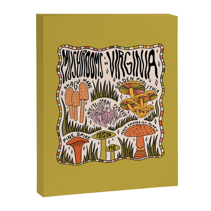 Mushrooms of Virginia Canvas Print Gallery Image 1