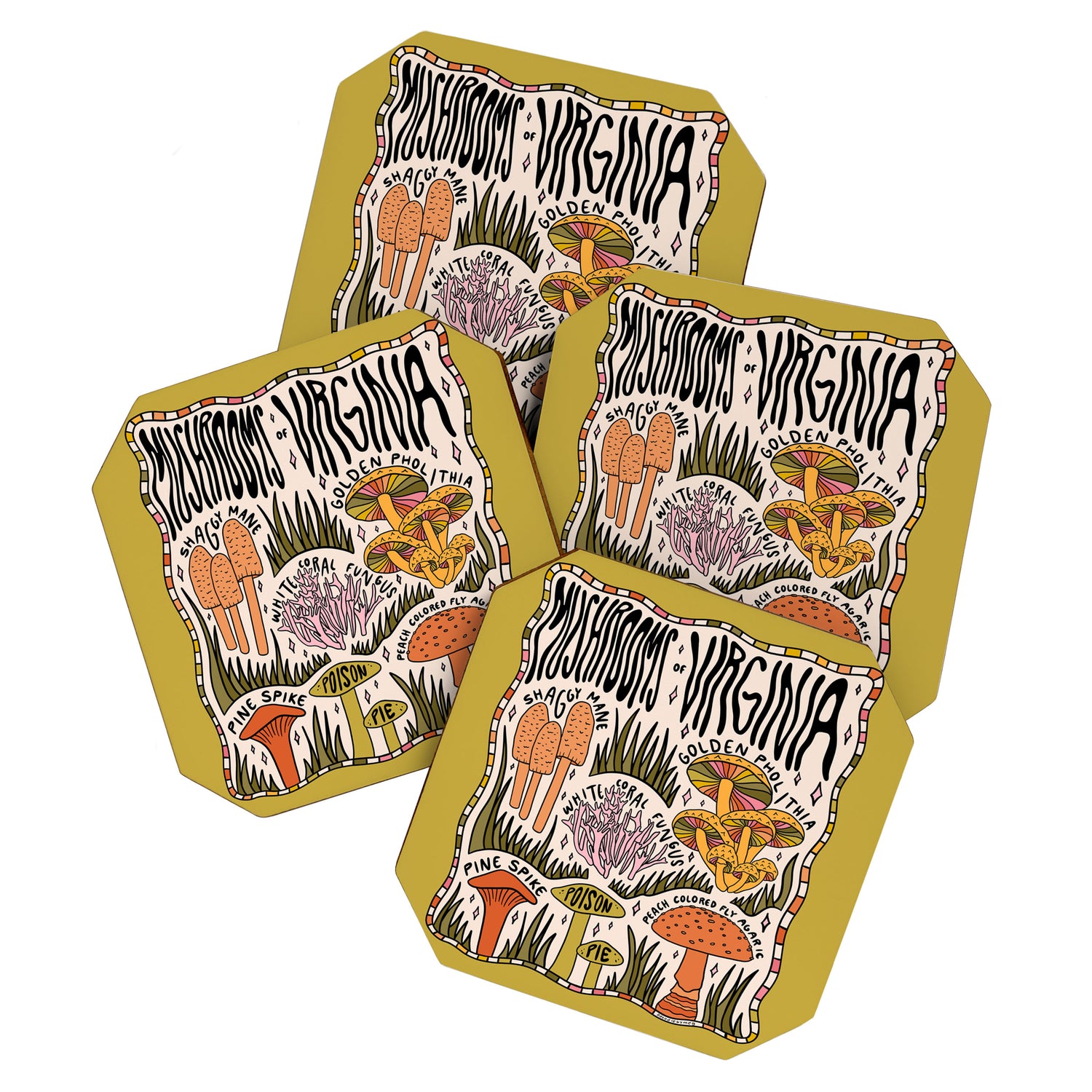 Mushrooms of Virginia Coaster Gallery Image 1