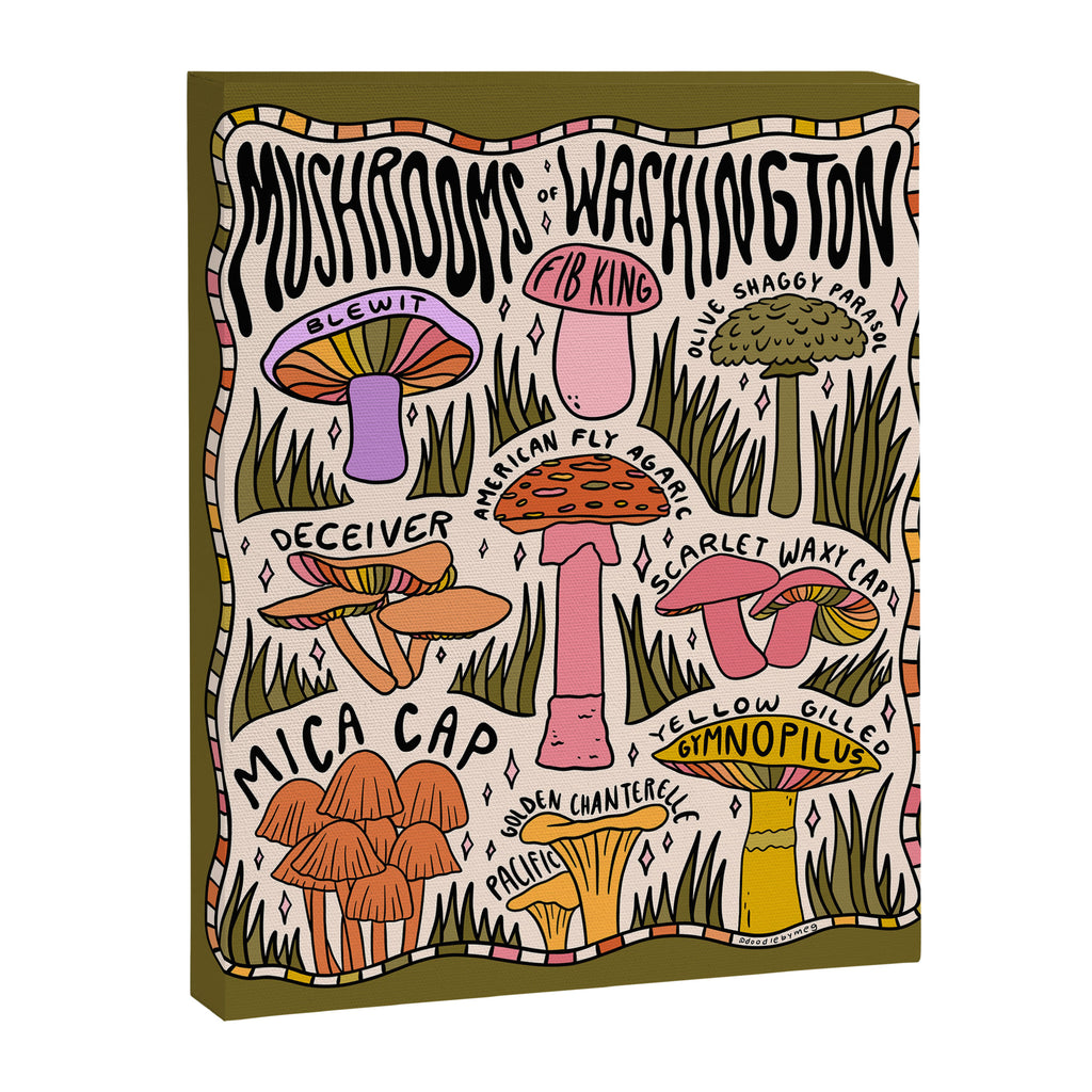 Mushrooms of Washington Canvas Print Gallery Image 6