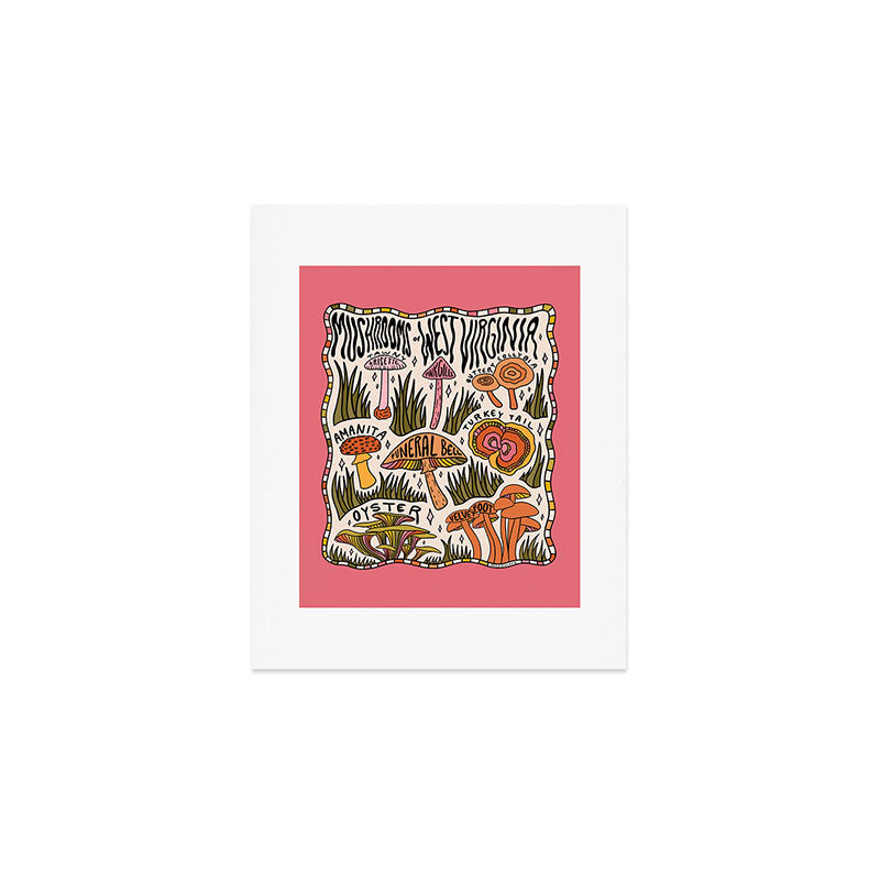 Mushrooms of West Virginia Art Print Gallery Image 1