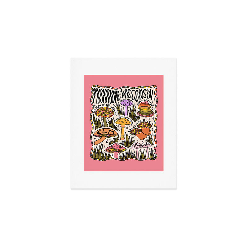 Mushrooms of Wisconsin Art Print Gallery Image 1