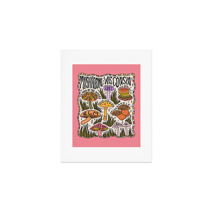 Mushrooms of Wisconsin Art Print Gallery Image 1