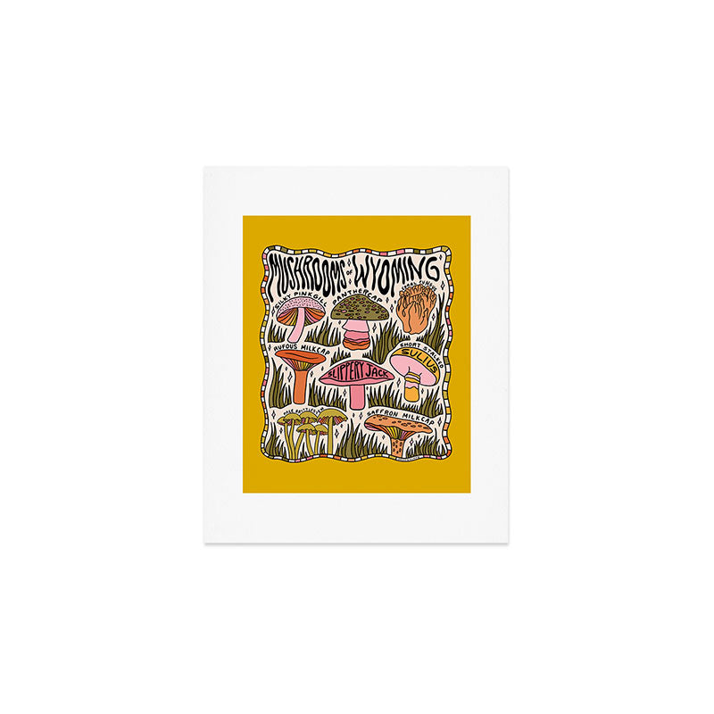 Mushrooms of Wyoming Art Print Gallery Image 1
