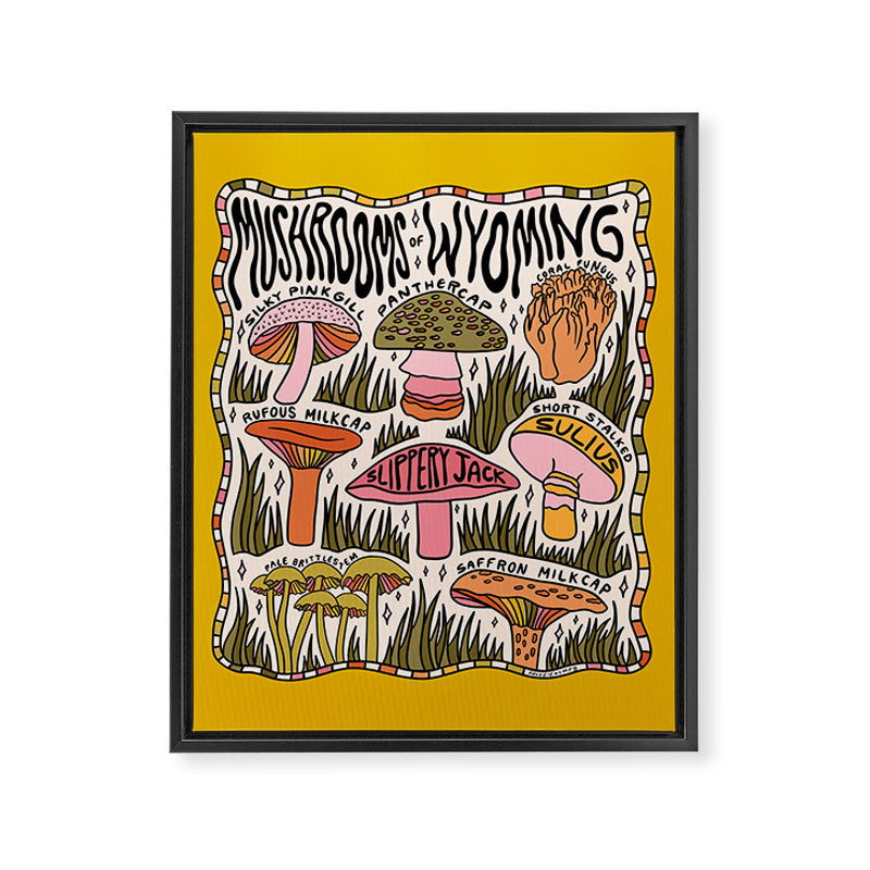 Mushrooms of Wyoming Framed Canvas Print Gallery Image 6