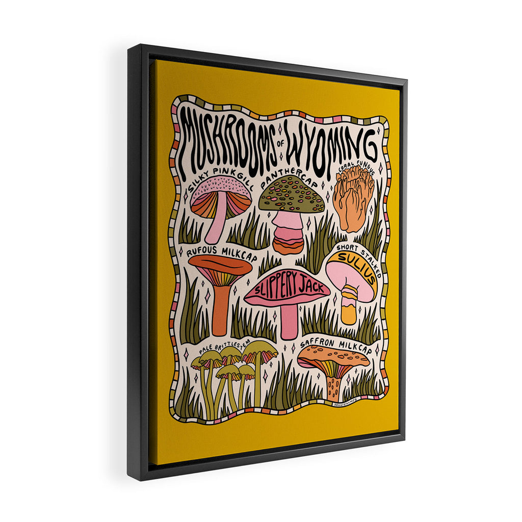 Mushrooms of Wyoming Framed Canvas Print Gallery Image 2