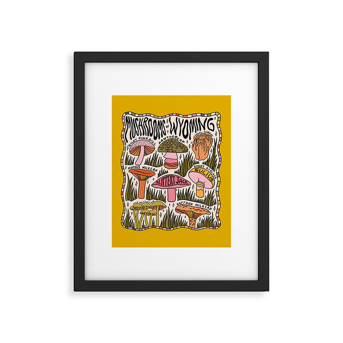 Mushrooms of Wyoming Framed Art Print Gallery Image 1
