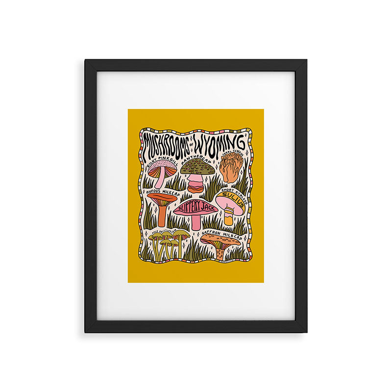 Mushrooms of Wyoming Framed Art Print Gallery Image 5