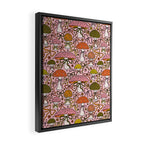 Mushrooms With Bows Print Framed Canvas Print Gallery Image 2