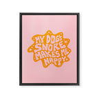 My Dogs Snore Makes My Happy Framed Canvas Print Gallery Image 8