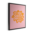 My Dogs Snore Makes My Happy Framed Canvas Print Gallery Image 2