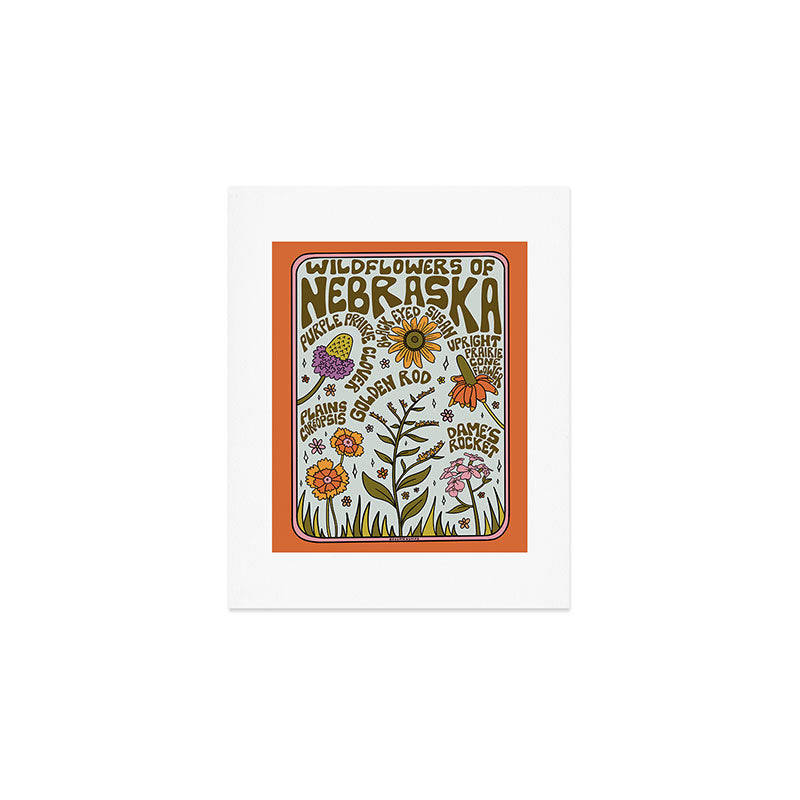 Nebraska Wildflowers Art Print Gallery Image 1