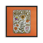 Nebraska Wildflowers Framed Canvas Print Gallery Image 3