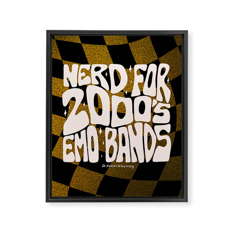 Nerd for the 2000's Emo Bands Framed Canvas Print Gallery Image 8