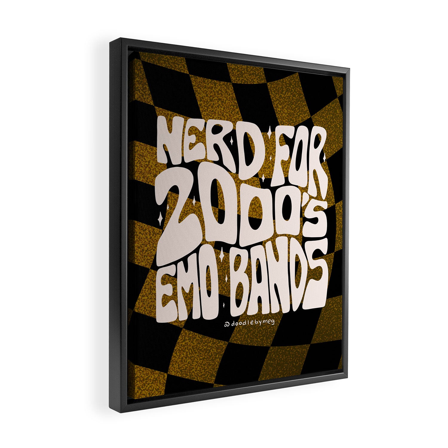 Nerd for the 2000's Emo Bands Framed Canvas Print Gallery Image 2