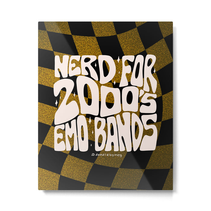 Nerd for the 2000's Emo Bands Metal Print Gallery Image 1