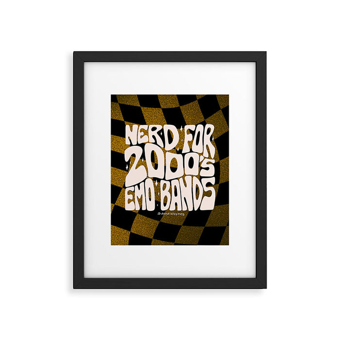 Nerd for the 2000's Emo Bands Framed Art Print Gallery Image 1