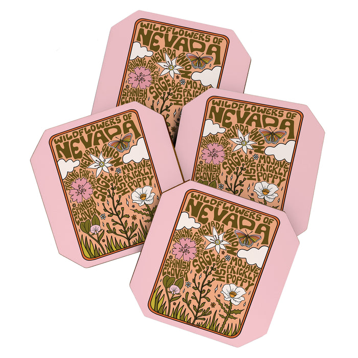 Nevada Wildflowers Coaster Gallery Image 1