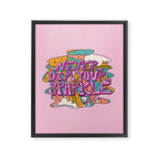 Never Dim Your Sparkle Framed Canvas Print Gallery Image 8
