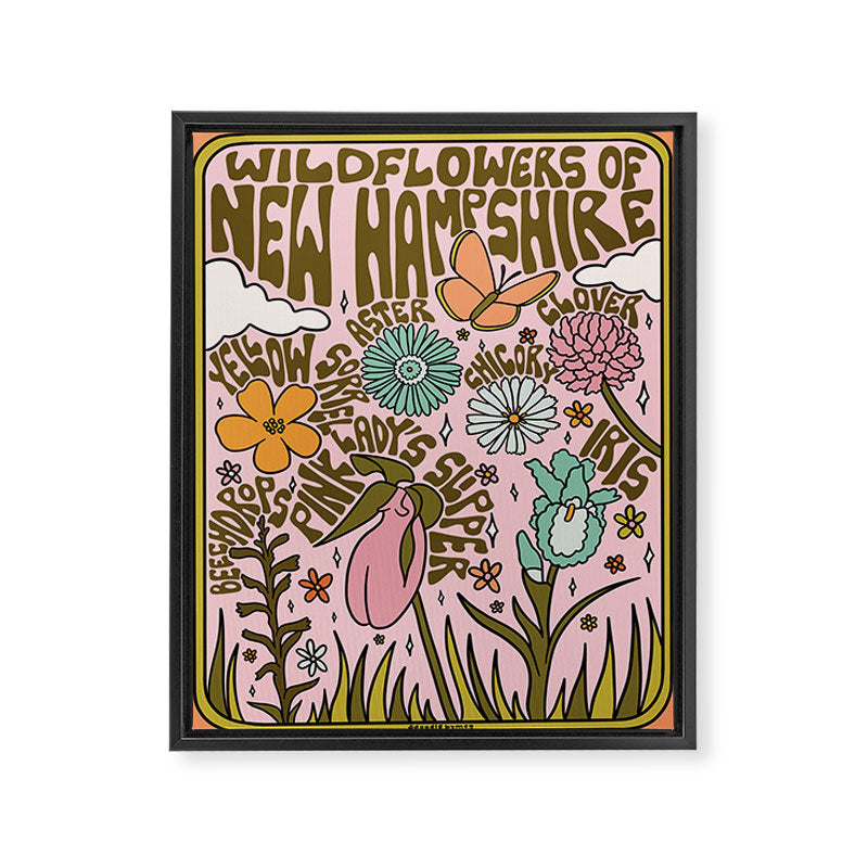 New Hampshire Wildflowers Framed Canvas Print Gallery Image 8
