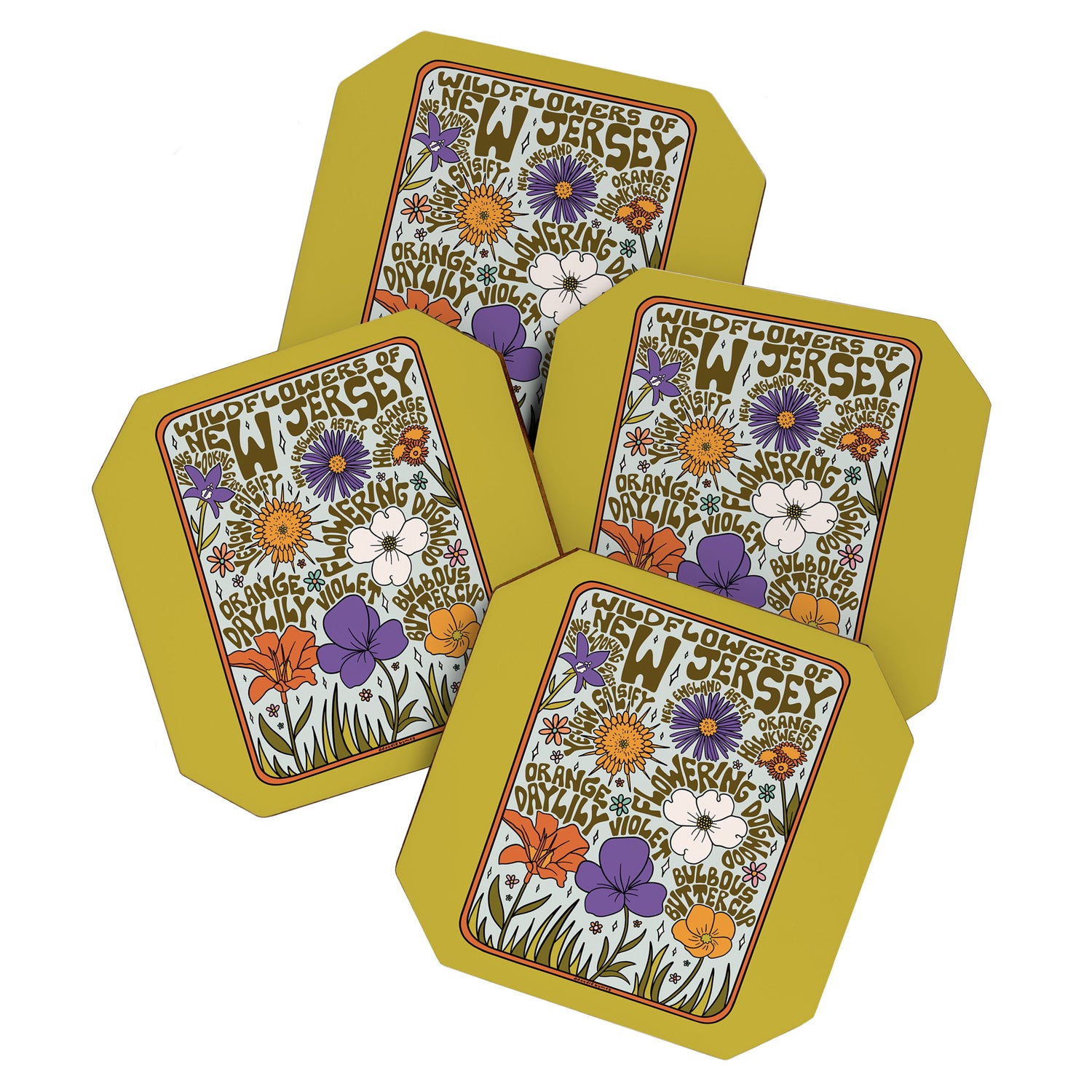New Jersey Wildflowers Coaster Gallery Image 1