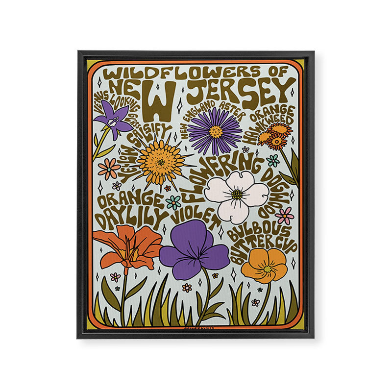 New Jersey Wildflowers Framed Canvas Print Gallery Image 8