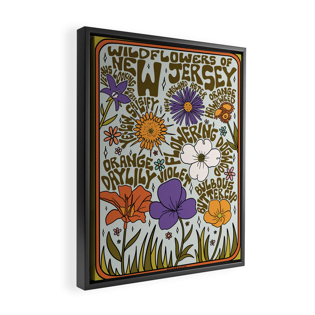 New Jersey Wildflowers Framed Canvas Print Gallery Image 2