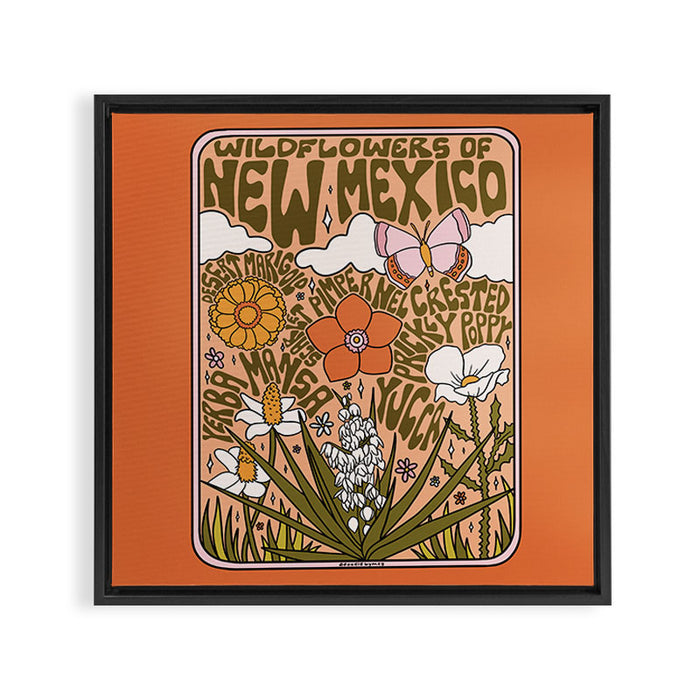 New Mexico Wildflower Framed Canvas Print Gallery Image 1