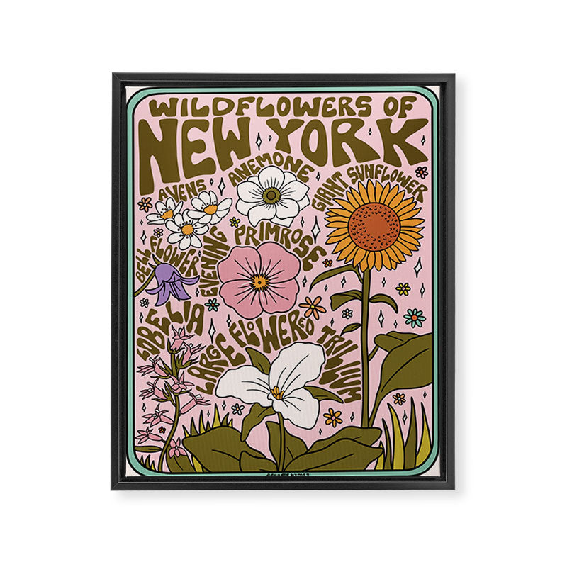 New York Wildflowers Framed Canvas Print Gallery Image 8