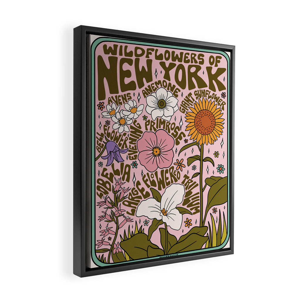 New York Wildflowers Framed Canvas Print Gallery Image 2