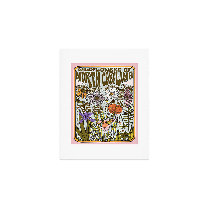 North Carolina Wildflower Art Print Gallery Image 1