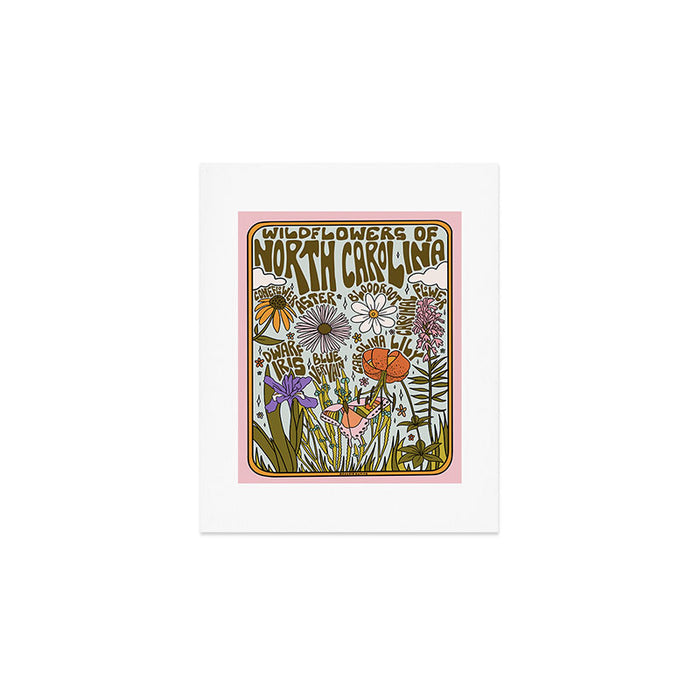 North Carolina Wildflower Art Print Gallery Image 1