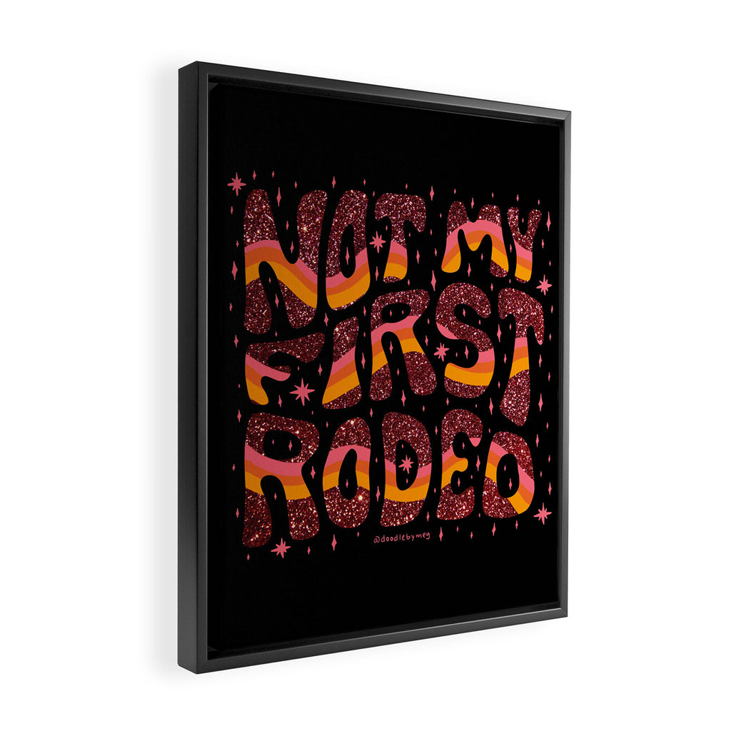 Not My First Rodeo Framed Canvas Print Gallery Image 2