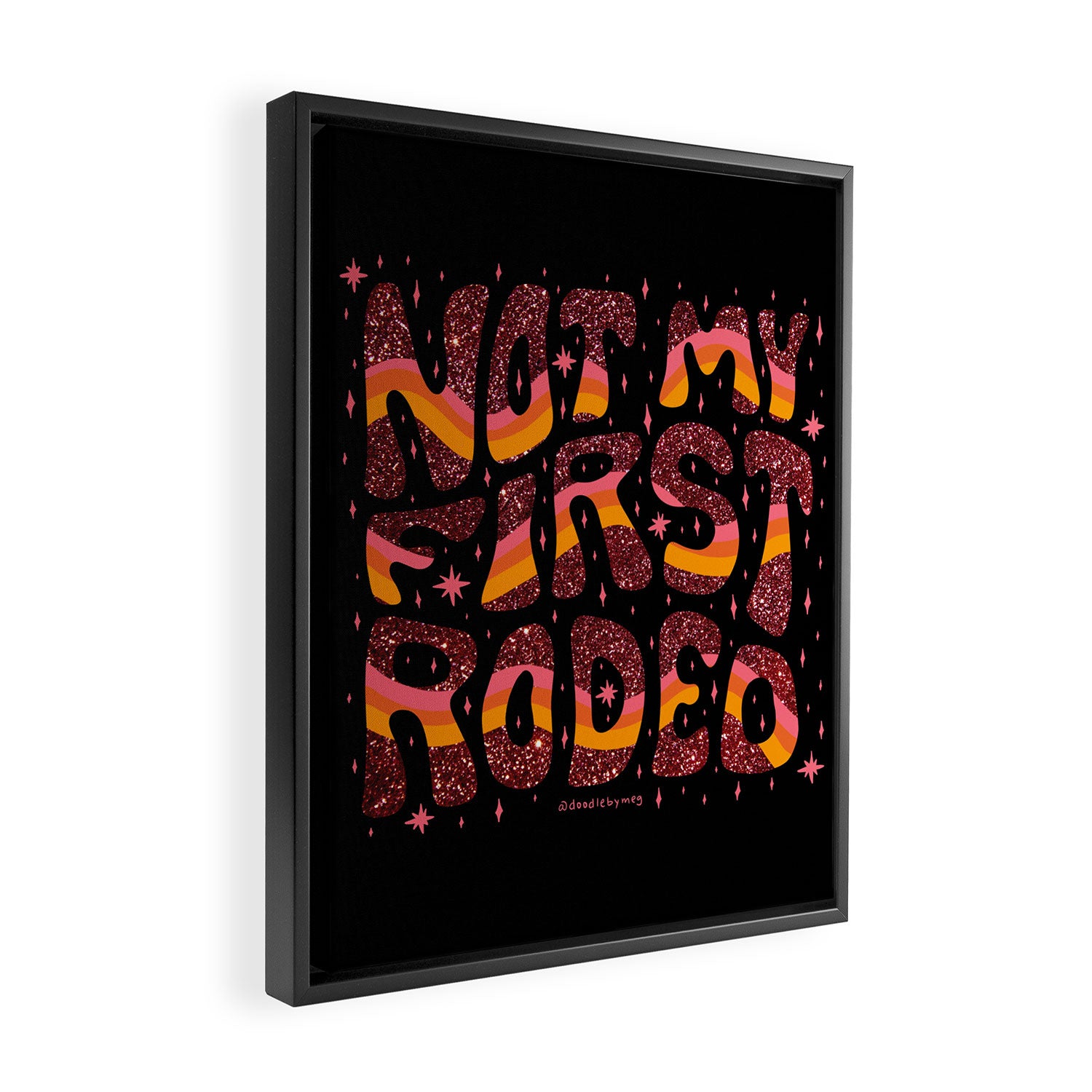Not My First Rodeo Framed Canvas Print Gallery Image 2