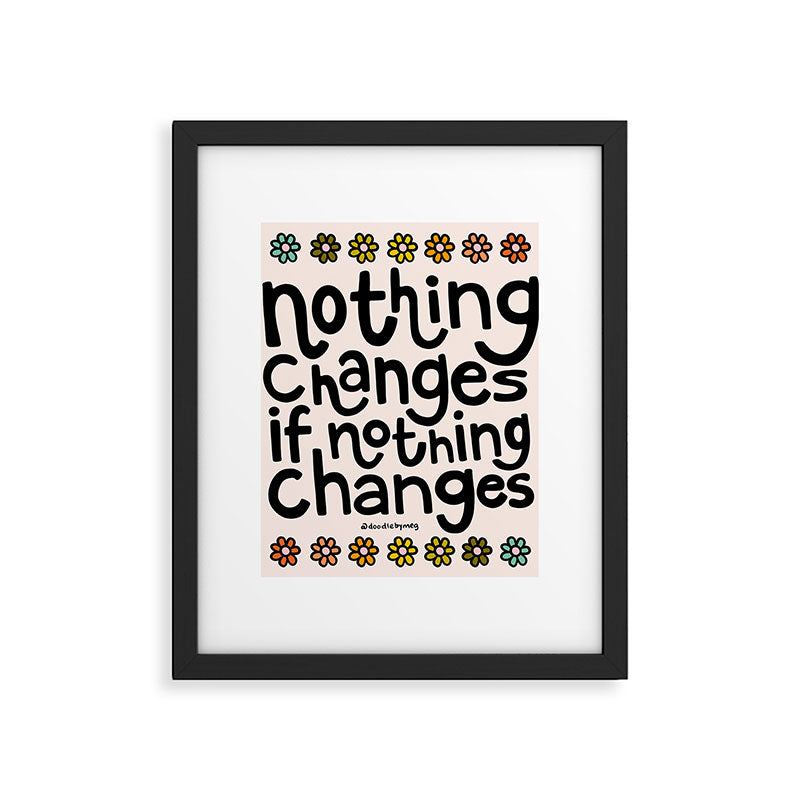 Nothing Changes If Nothing Changes Framed Art Print Gallery Image 6