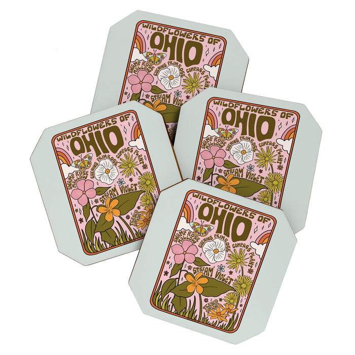 Ohio Wildflowers Coaster Gallery Image 1
