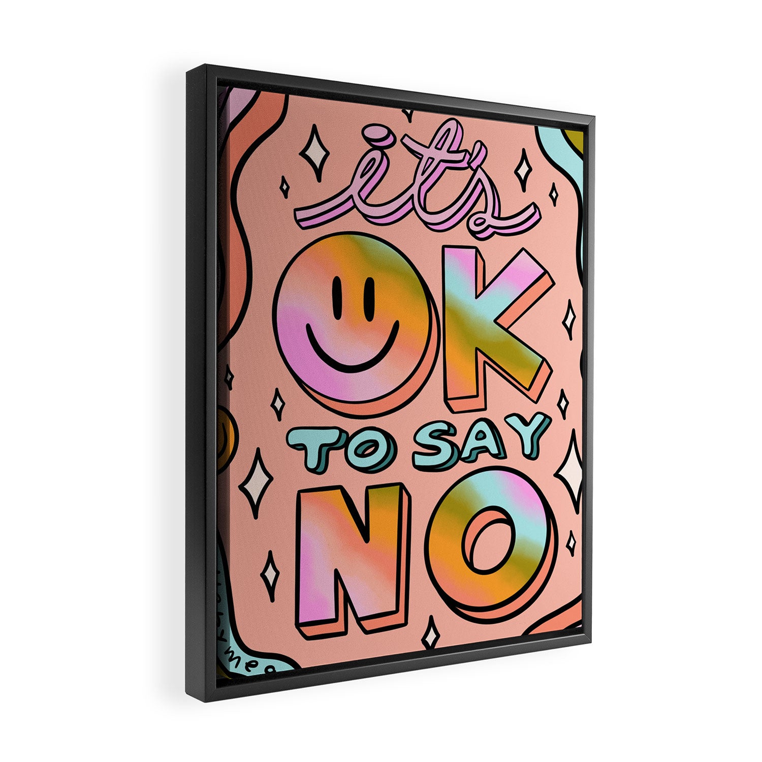 Ok to Say No Framed Canvas Print Gallery Image 2