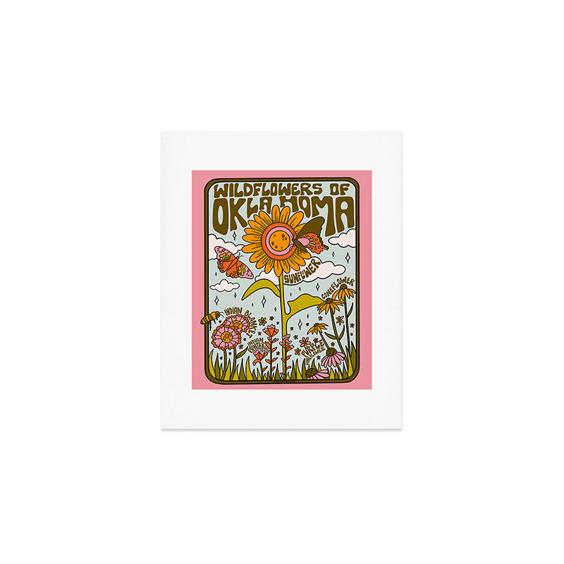 Oklahoma Wildflowers Art Print Gallery Image 1