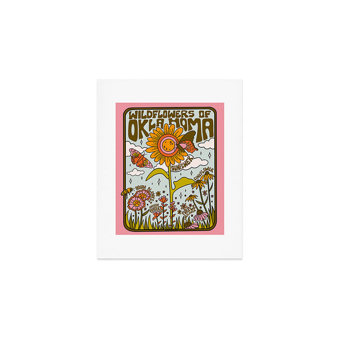 Oklahoma Wildflowers Art Print Gallery Image 1
