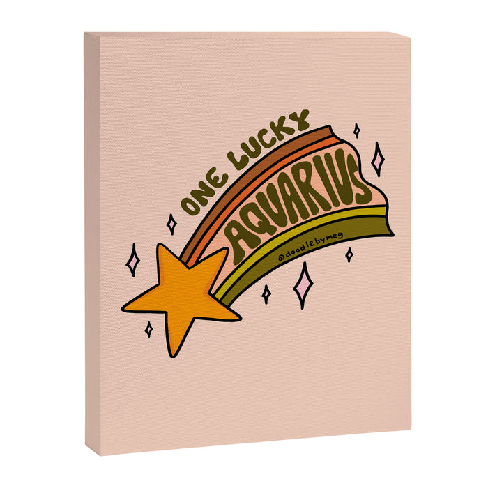 One Lucky Aquarius Canvas Print Gallery Image 1