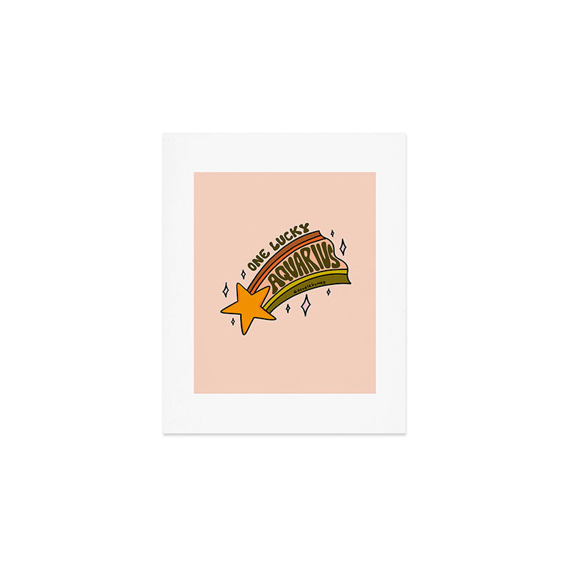One Lucky Aquarius Art Print Gallery Image 1