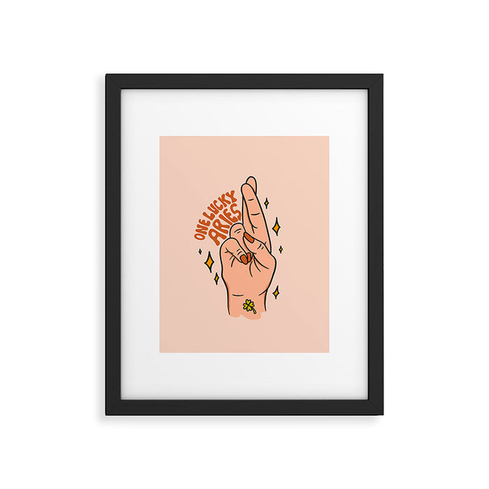 One Lucky Aries Framed Art Print Gallery Image 1
