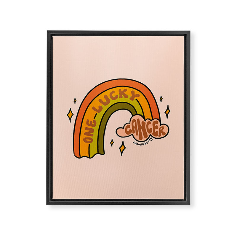 One Lucky Cancer Framed Canvas Print Gallery Image 8
