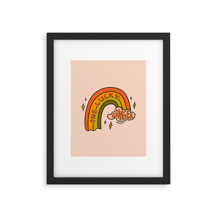 One Lucky Cancer Framed Art Print Gallery Image 1